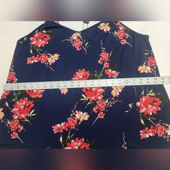 PAPERMOON BASIMA FOR STITCH FIX Women's 2X Crisscross Strap Floral Tank… - Picture 4 of 11